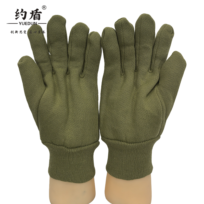 约盾 加绒加厚保暖绒布手套 FYI007/双高清大图