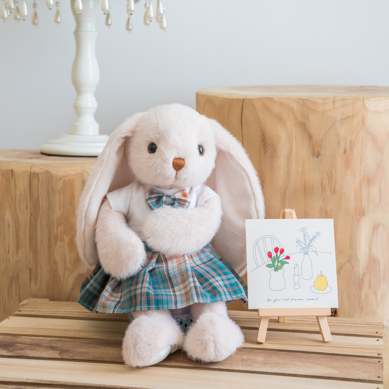 伽百利gabriel可爱jk制服情侣兔公仔毛绒玩偶睡觉抱枕陪伴安抚玩偶送