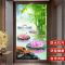 3d玄关自粘墙贴画大自然风景过道走廊背景墙装饰画防水防潮壁画|玄关6004式 小号宽60cmX高120cm