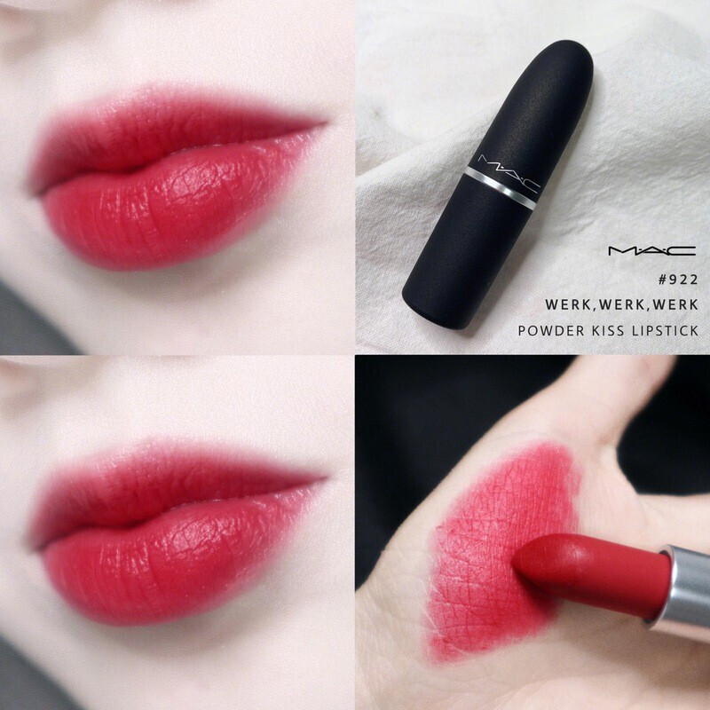 魅可mac磨砂系列新款热卖雾面丝绒哑光尤雾口红唇膏3g磨砂922werkwerk