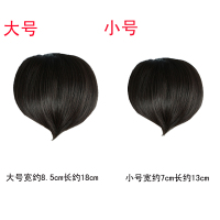 古装假发桃心刘海民国新娘复古造型影楼新娘拍摄秀禾心型刘海片 自然色小号