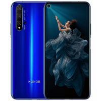 华为/荣耀(honor) 荣耀20 全网通版 8GB+256GB 幻影蓝 移动联通电信4G手机 4800万超广角AI四摄 3200W美颜自拍 麒麟980