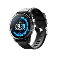 DIDO 高清蓝牙通话智能手表老年人监测血氧心率睡眠打鼾智能手表E38SPro黑色