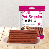 傲宠o'dog狗零食美味牛肉条400g宠物零食泰迪比熊金毛训练奖励零食