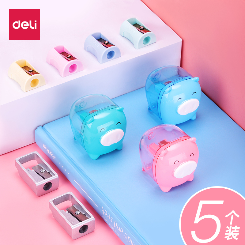 得力deli0587橡皮+卷笔刀 套装削笔器 学生削笔刀 铅笔刀 卷笔刀 削笔机