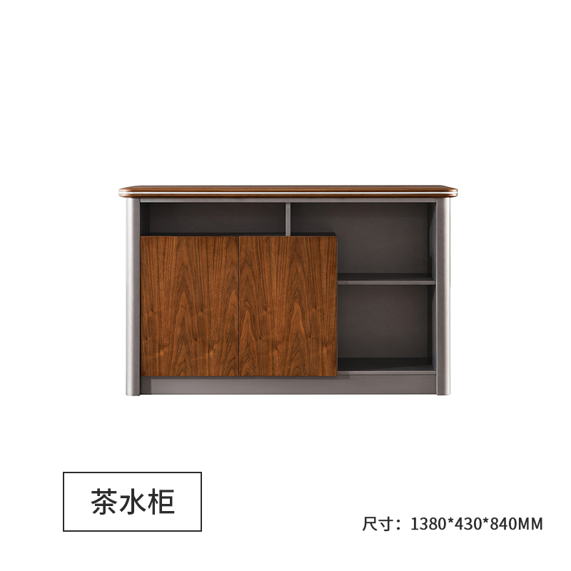 鑫金虎 文件柜资料柜茶水柜办公室矮柜子储物柜隔断地柜木质餐边柜靠墙客厅储物收纳柜高清大图