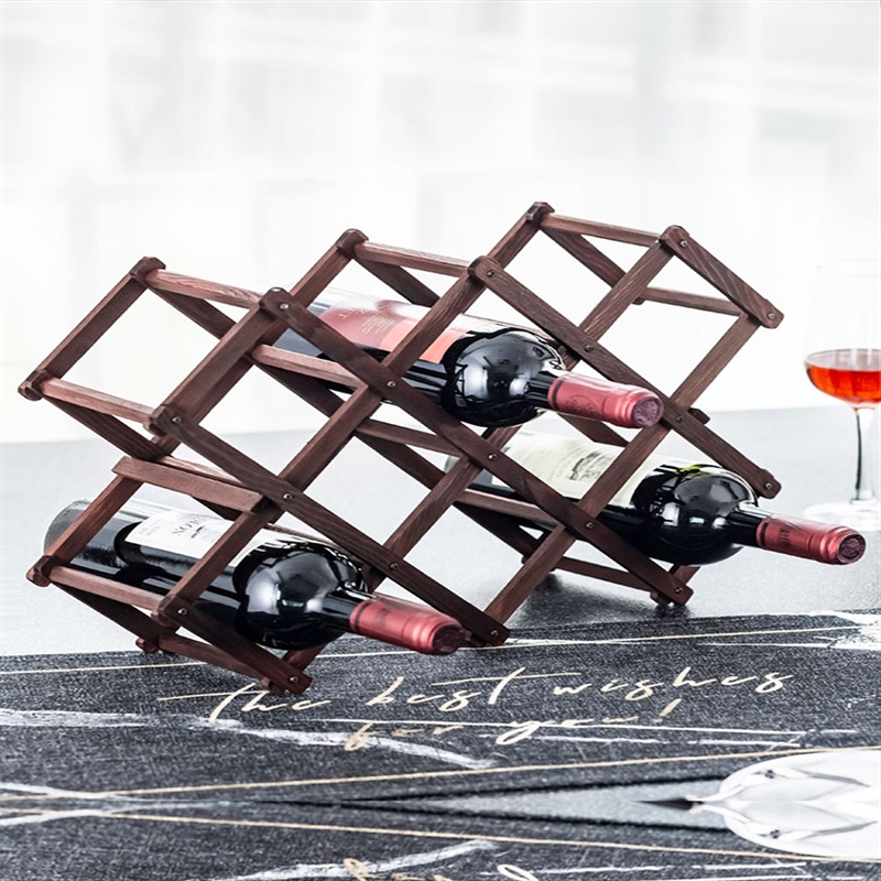 红酒架木红酒瓶摆件迪玛森酒柜装饰品放酒瓶的架红酒架子北欧创意现代