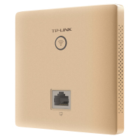 TP-LINK TL-A1202I-PoE香槟金 AC1200双频86型PoE供电面板式入墙式无线AP酒店宿舍无线接入点