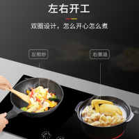 Gala II 进口炉芯家用电陶炉双灶电磁炉嵌入式设计电陶炉双眼家用辅热炉家装款