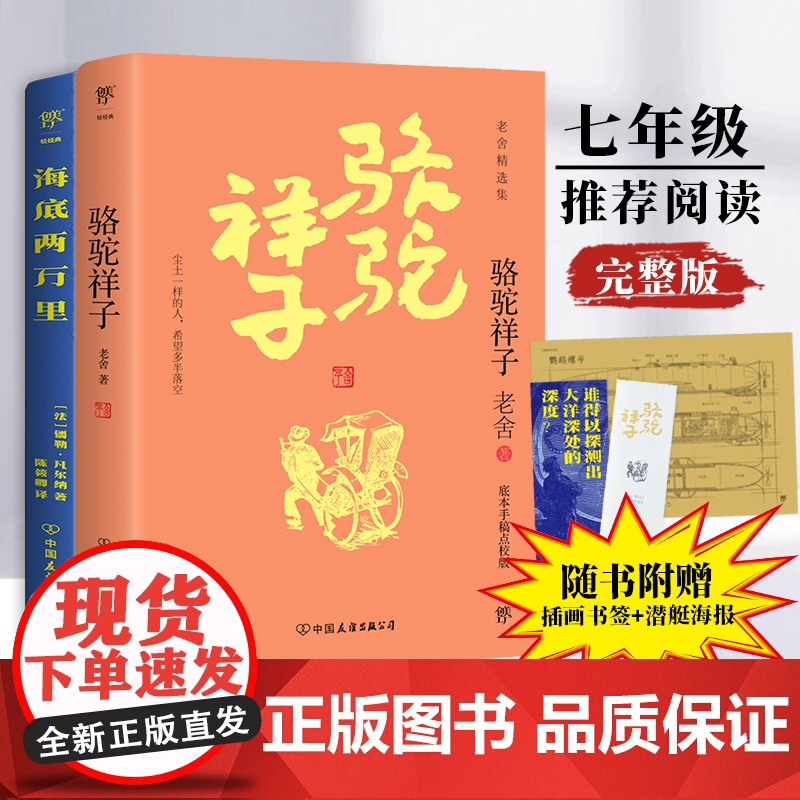 骆驼祥子+海底两万里(套装共2册)高清大图