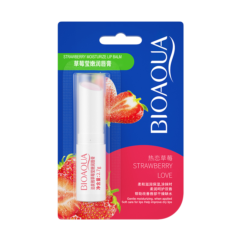 草莓水漾润唇膏滋润保湿秋冬 润唇膏2.7g