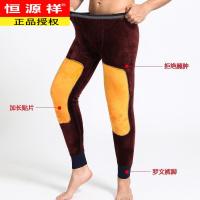 恒源祥男士保暖裤加厚加绒裤秋裤加肥加大码棉裤男冬季毛裤打底C