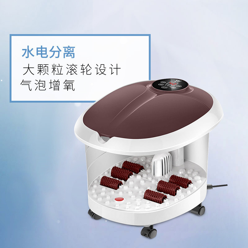 皇威 H-215B智能养生足浴器 智能数码显示气浪按摩加热恒温 家用养生全盖保温气泡增氧足浴盆高清大图