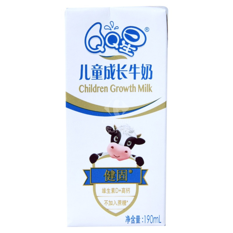【整箱】伊利 QQ星 儿童成长牛奶 健固儿童营养 礼盒装190ml*15盒