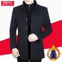 雾都记忆旗舰店255612男士毛呢大衣 XXL/185 深蓝色
