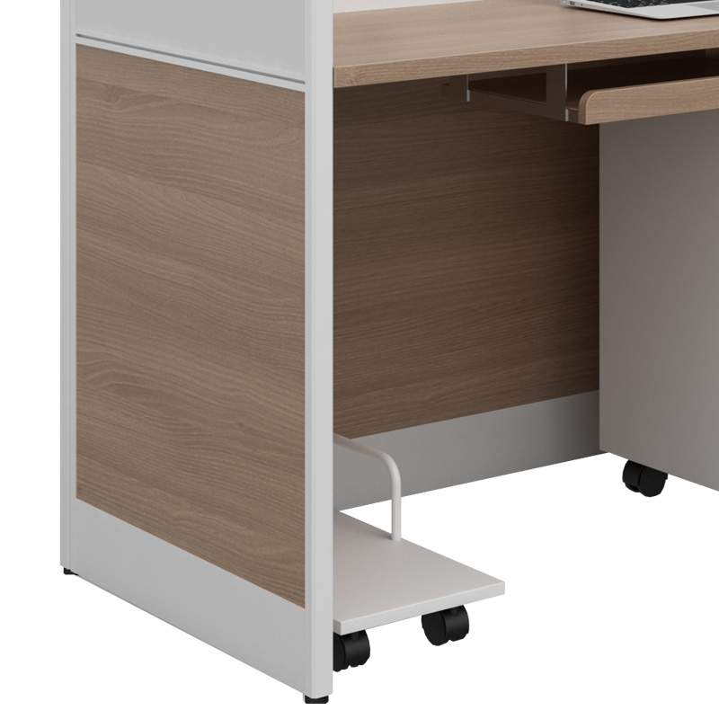 匡大 办公桌现代简约板式办公桌 1.2米屏风卡位 KDT-FL688L-1高清大图