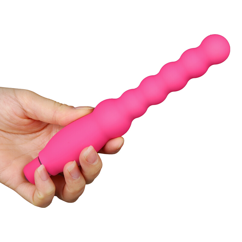 云曼(Yunman) 后庭挑逗棒 男女用震动拉珠肛塞自嗨玩SM后庭肛塞扩张肛器情趣用品 震动后庭挑逗棒(玫红色)高清大图