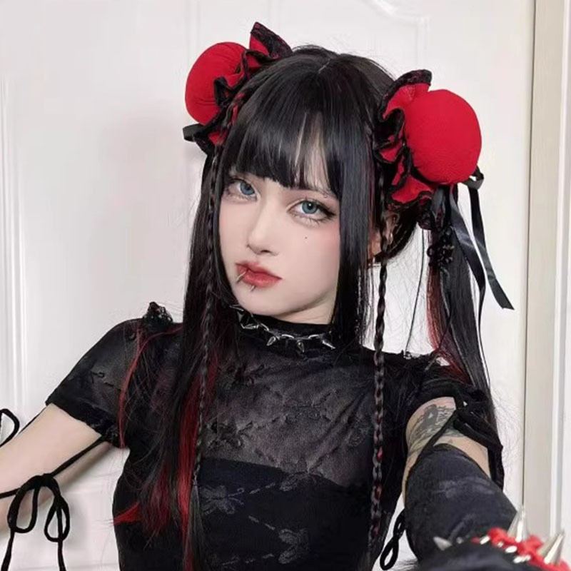 中华娘旗袍情趣内衣围裙纯仆装两件套女仆日系复古裙短裙273 黑色旗袍（含围裙）