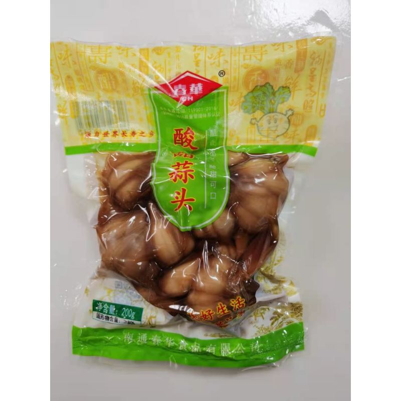 春华酸甜蒜头袋装200g 江苏如皋特产