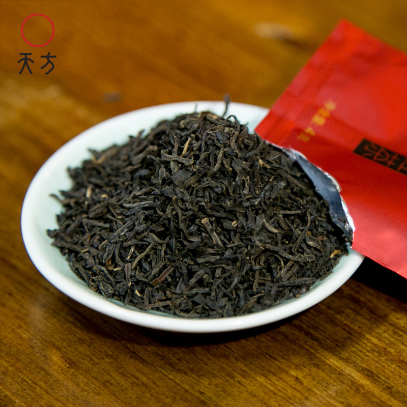 [内含50小袋]安徽天方茶叶200g祁门红茶 长条商务礼盒装茶叶 配礼品手提袋高清大图