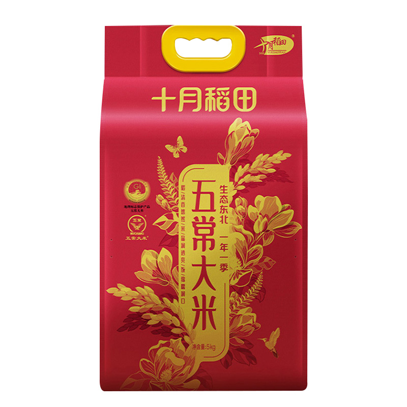 十月稻田五常大米颗粒饱满自然米香更浓5kg