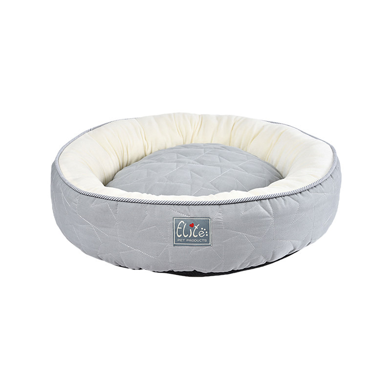 狗窝猫窝宠物用品冬天保暖四季通用大型小型犬泰迪柯基猫咪 蓝色 S：直径40*高11cm白色内垫不可拆洗