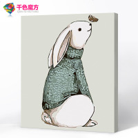 diy数字油画客厅填充数码手绘填色减压手工油彩画装饰画