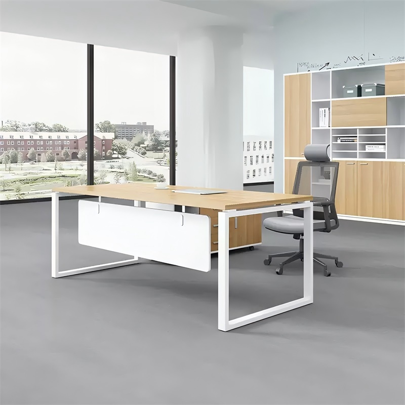 易企采 140*70CM含长侧柜不含椅 主管经理单人办公桌 单位:套高清大图