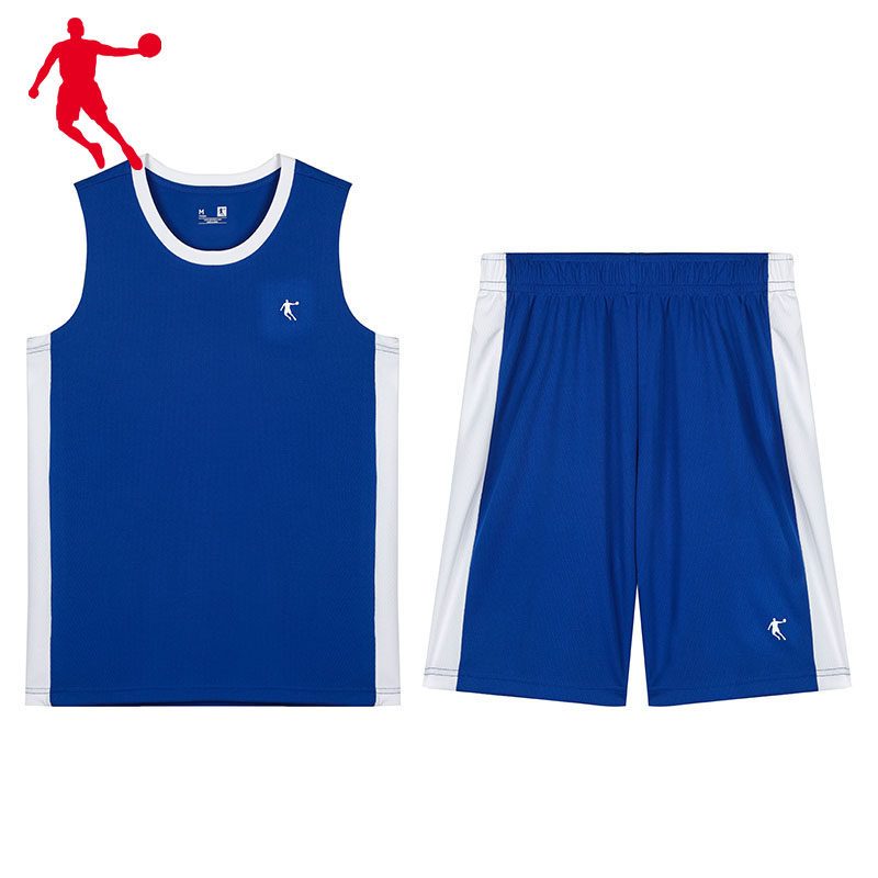 乔丹篮球服新款宽松透气无袖上衣美式青少篮球运动套装