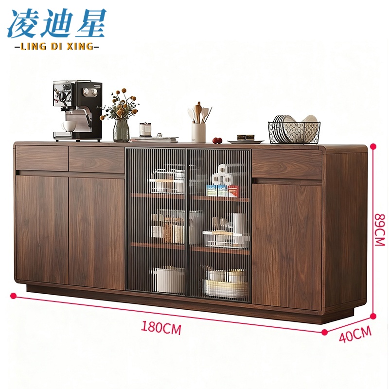 凌迪星餐边茶水柜高清大图