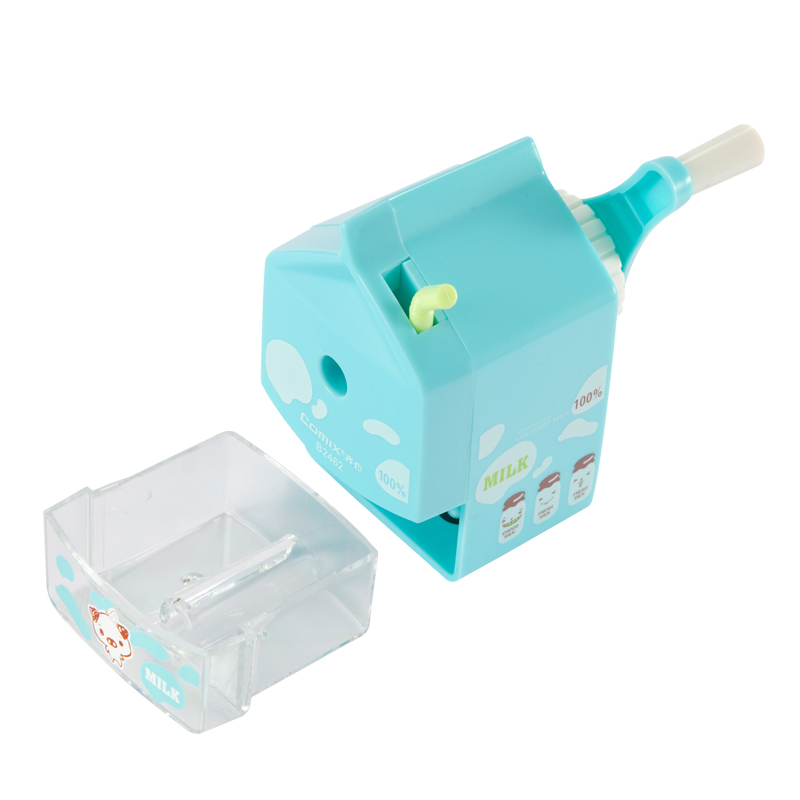 齐心 B2462 牛奶盒削笔机 颜色随机 (单位:个)