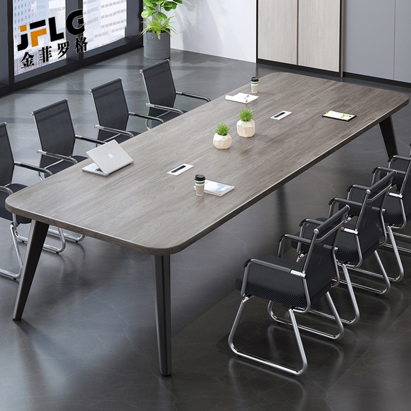 苏宁 金菲罗格 办公家具 简约现代洽谈桌会议桌高清大图