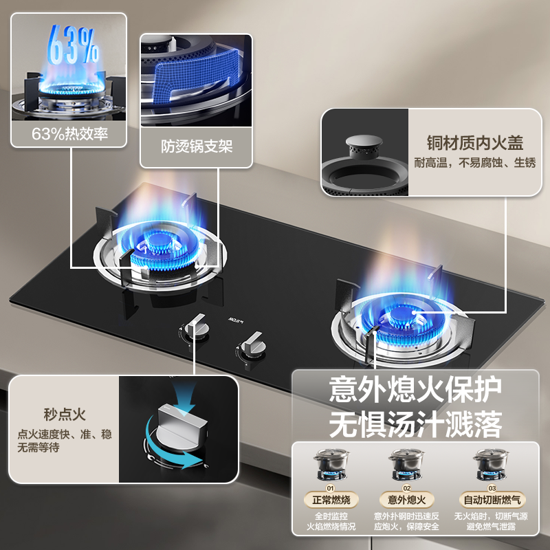 名气老板抽油烟机欧式顶吸家用24立方大吸力油烟机1000Pa静压变频节能烟灶套装A8816+5.0KW灶A6102B