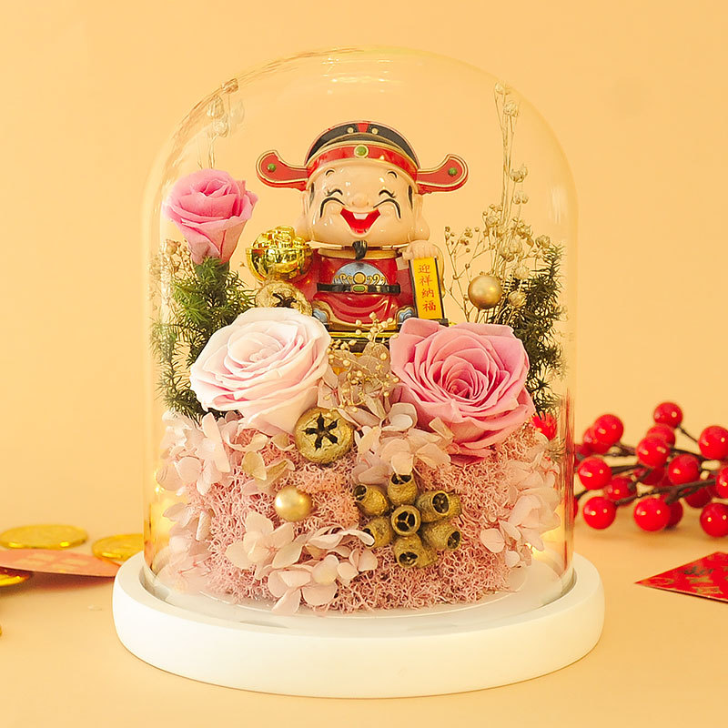 [苏宁精品]开业礼物新年礼物情人节礼物送闺蜜送男朋友开业新春永生花