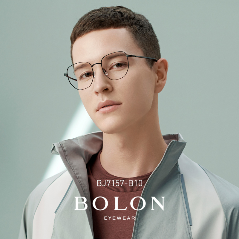 BOLON暴龙眼镜2021新品男女款光学镜金属镜框复古近眼镜架BJ7157