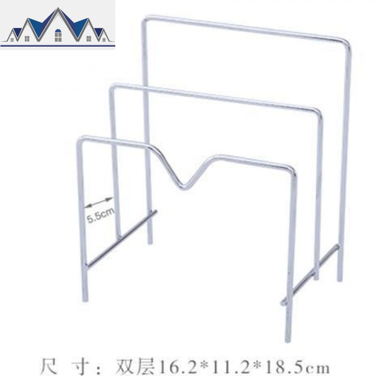 不锈钢菜板砧板架放锅盖的架子案板收纳置物架厨房用品用具小百货_4_558 双层