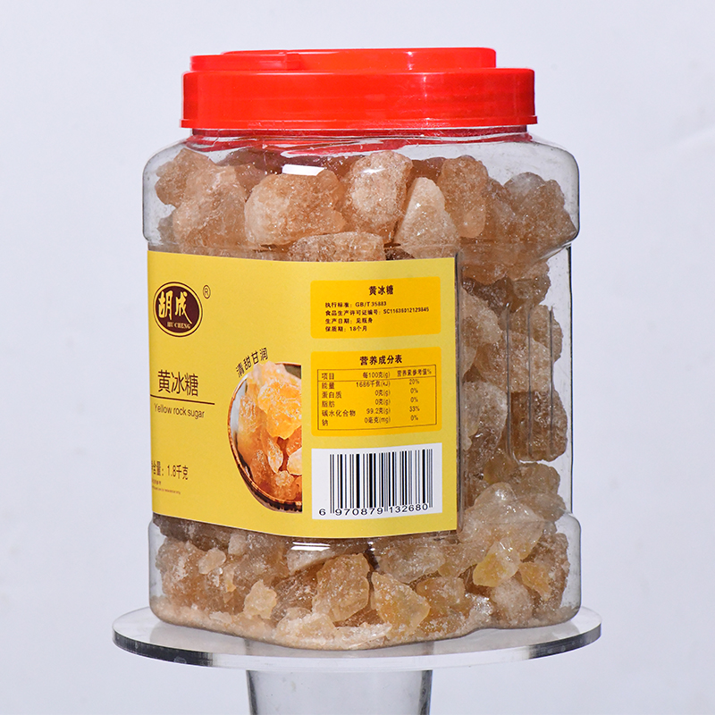 胡成 优质黄冰糖 1800g/罐高清大图