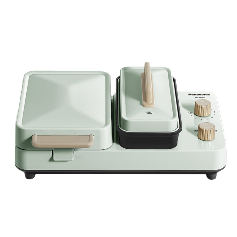 松下早餐机三明治多士炉饼机一机多用多功能小巧烤面包机NF-MS01ASQ