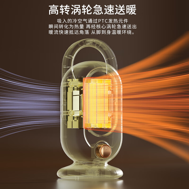 艾贝丽桌面暖风机ABL-NF813高清大图