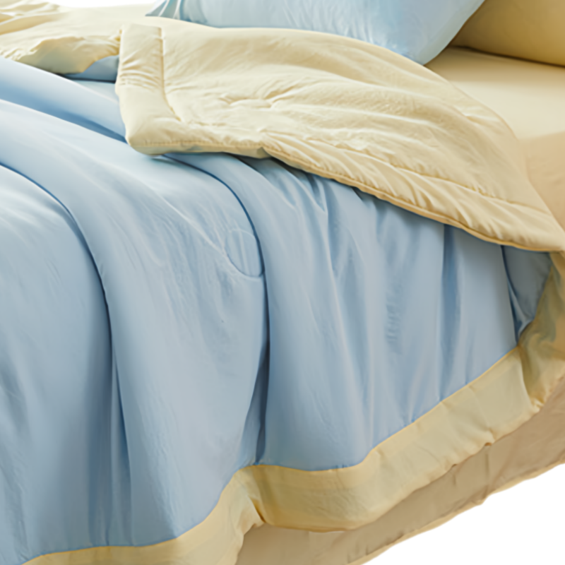 铭思沃空调被1500*2000mm条 黄蓝高清大图