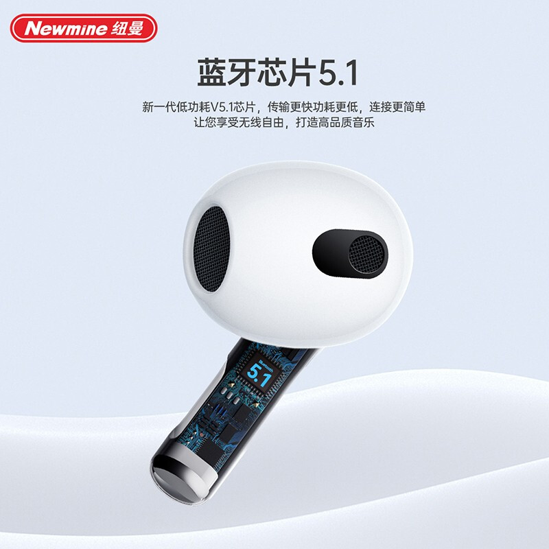 纽曼(Newmine) H73升级款三代真无线双蓝牙耳机高清大图
