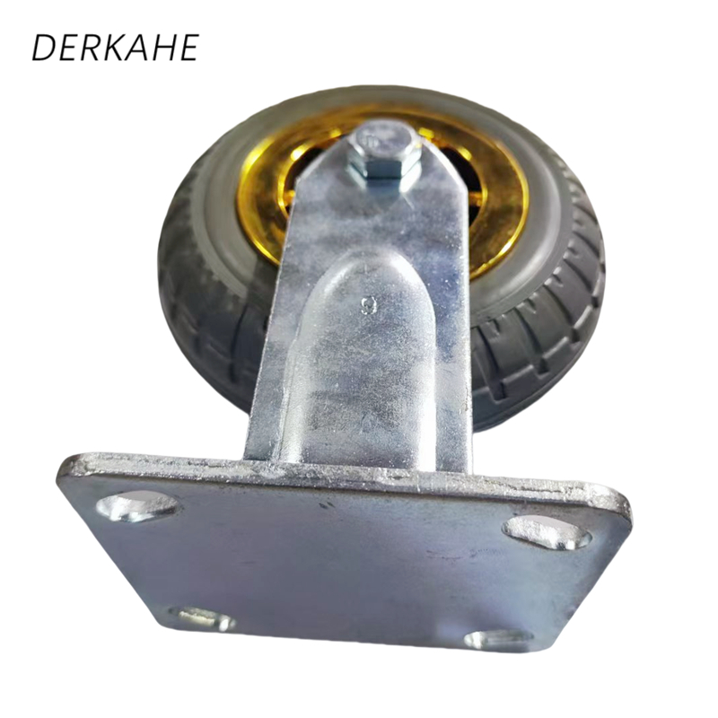 DERKAHE 重型手推车橡胶轮 φ100×50(4寸) 定向款 个高清大图