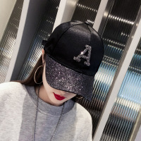 盛世尼曼春季新款休闲字母水钻鸭舌帽女网天防晒遮阳太阳帽户外棒球帽帽子