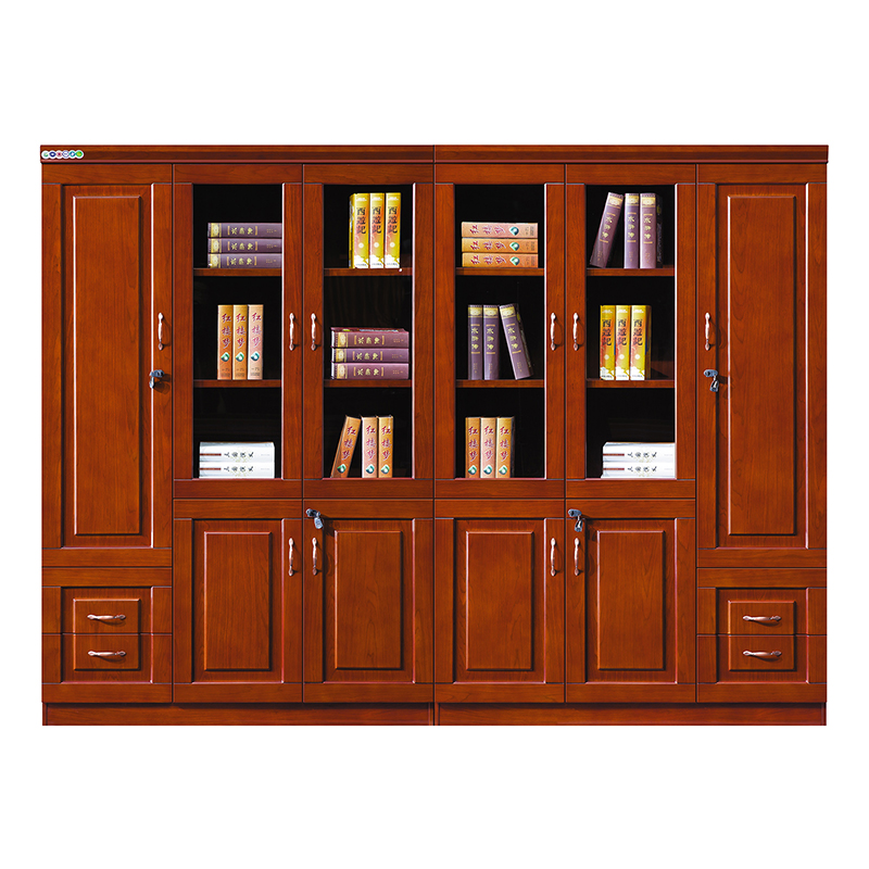 臻远 ZY051435 木质文件柜展示柜油漆贴木皮资料柜书柜 组合柜高清大图