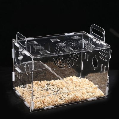 亚克力二层仓鼠笼宠物用品亚克力仓鼠笼透明仓鼠豪华别墅仓鼠窝 单层