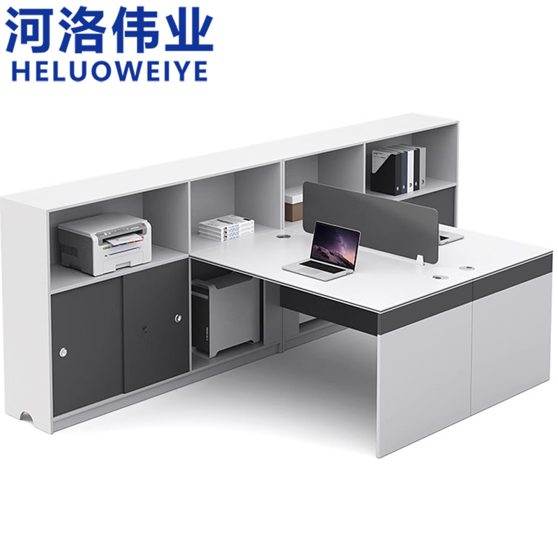 河洛伟业职员桌高清大图