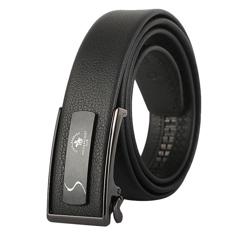 圣大保罗polo 男士皮带男自动扣牛皮正装裤腰带正品2019新款 2019新款