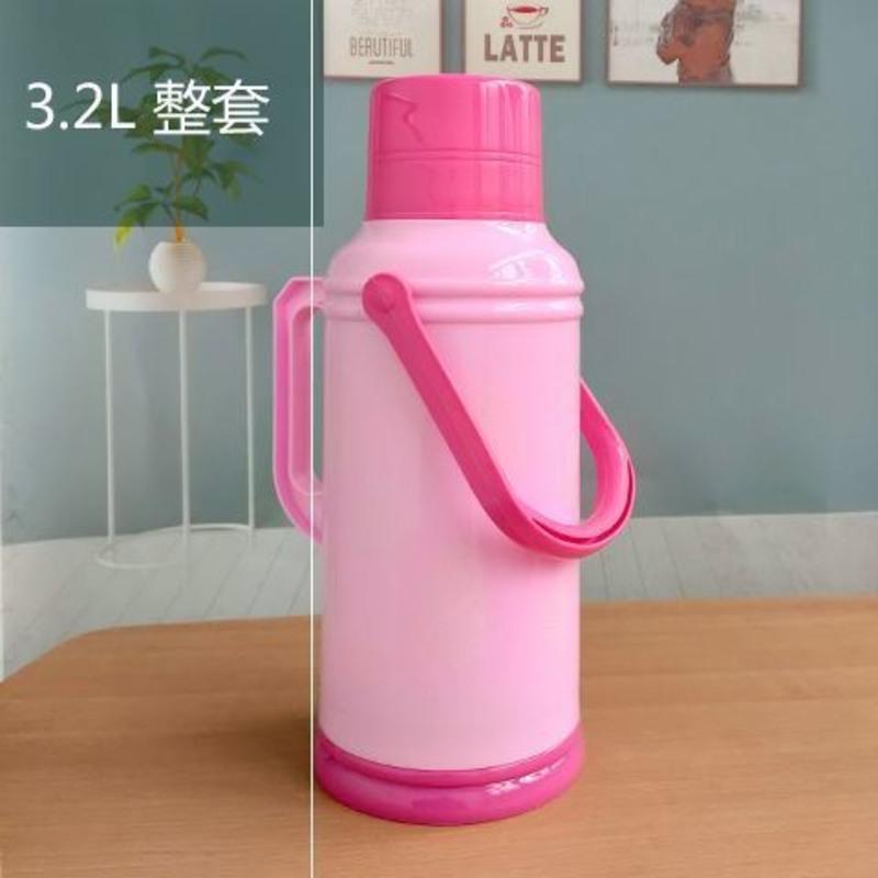 3.2升特价款-玫红色整套(外-510 壳+内胆) 热水瓶家用普通保瓶塑料外壳暖壶学生宿舍用开水瓶3.2L