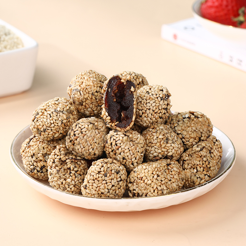 枣粮先生金丝芝麻枣125g4山东金丝小枣红枣干蜜饯零食