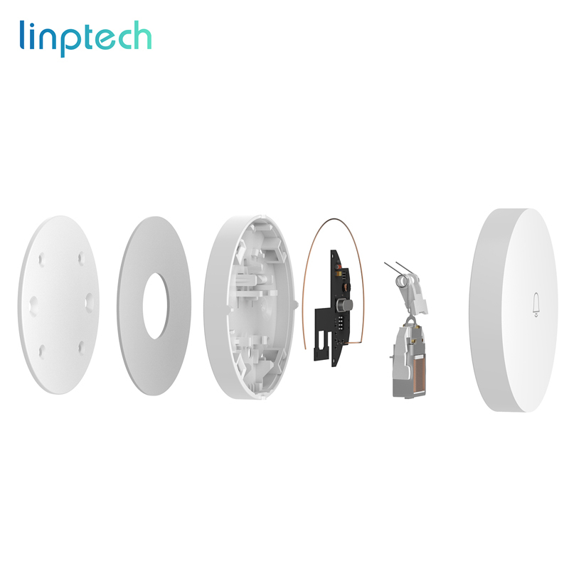 领普科技(linptech) 小米有品同款门铃不用电池无线远距离穿墙遥控防水智能无线门铃 门铃发射器(需搭配接收器使用)